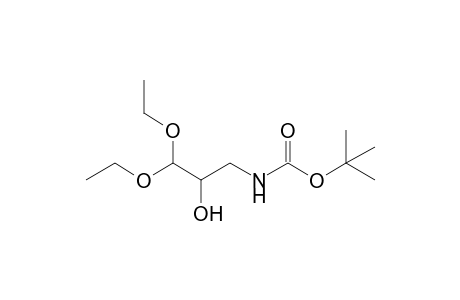 3-(t-Butoxycarbonyl)amino-1,1-diethoxypropan-2-ol