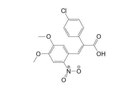 (2E)-2-(4-Chlorophenyl)-3-(4,5-dimethoxy-2-nitrophenyl)prop-2-enoic Acid