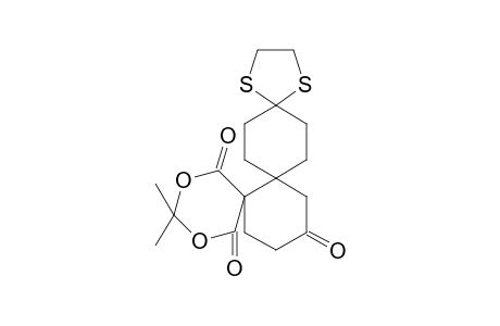 11,13-Dioxa-1,4-dithiatrispiro[4.2.0.5.4.2]eicosane-10,14,17-trione, 12,12-dimethyl-