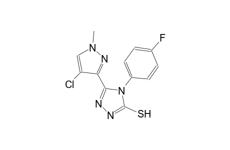5-(4-chloro-1-methyl-1H-pyrazol-3-yl)-4-(4-fluorophenyl)-4H-1,2,4-triazole-3-thiol