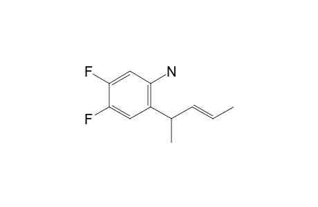 [4,5-difluoro-2-[(E)-1-methylbut-2-enyl]phenyl]amine