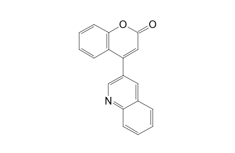 2H-1-Benzopyran-2-one, 4-(3-quinolinyl)-