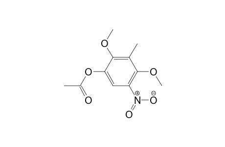 2,4-Dimethoxy-3-methyl-5-nitrophenyl acetate