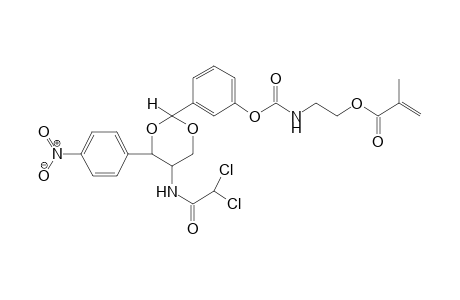Methacrylic acid, 2-(3-(5-(dichloroacetylamino)-4-(4-nitrophenyl)-1,3-dioxan-2-yl)phenoxycarbonylamino)ethyl ester