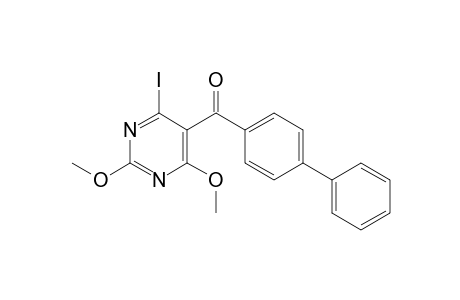 Biphenyl-4-yl(4-iodo-2,6-dimethoxypyrimidin-5-yl)methanone