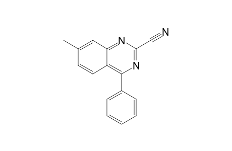 2-Cyano-7-methyl-4-phenylquinazoline