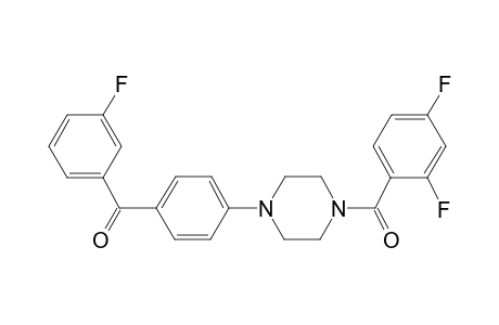 (2,4-Difluoro-phenyl)-[4-[4-(3-fluoro-benzoyl)-phenyl]-piperazin-1-yl]-methanone