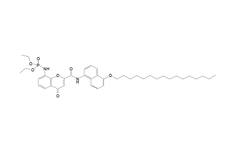 Diethyl [2-(5-hexadecyloxy-1-naphthylcarbamoyl)-4-oxo-4H-chromene-8-yl]phosphoramidate