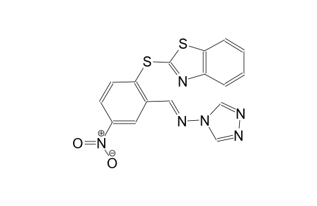 N-{(E)-[2-(1,3-benzothiazol-2-ylsulfanyl)-5-nitrophenyl]methylidene}-4H-1,2,4-triazol-4-amine