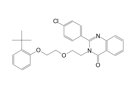 3-{2-[2-(2-tert-butylphenoxy)ethoxy]ethyl}-2-(4-chlorophenyl)-4(3H)-quinazolinone
