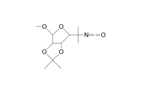 Methyl 5,6-dideoxy-5-isocyanato-2,3-O-isopropylidene-5-C-methyl-B-L-ribo-hexofuranoside
