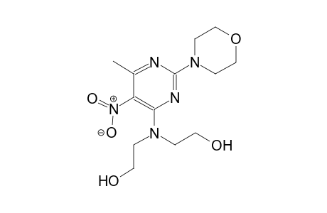 2-{(2-hydroxyethyl)[6-methyl-2-(4-morpholinyl)-5-nitro-4-pyrimidinyl]amino}ethanol