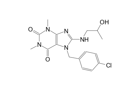 1H-purine-2,6-dione, 7-[(4-chlorophenyl)methyl]-3,7-dihydro-8-[(2-hydroxypropyl)amino]-1,3-dimethyl-