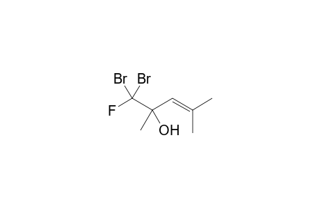 1,1-Dibromo-1-fluoro-2,4-dimethyl-3-penten-2-ol