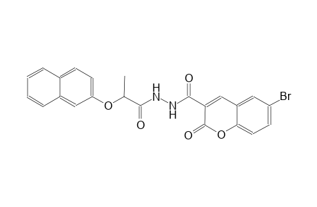 6-bromo-N'-[2-(2-naphthyloxy)propanoyl]-2-oxo-2H-chromene-3-carbohydrazide