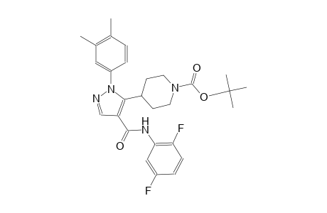 1-piperidinecarboxylic acid, 4-[4-[[(2,5-difluorophenyl)amino]carbonyl]-1-(3,4-dimethylphenyl)-1H-pyrazol-5-yl]-, 1,1-