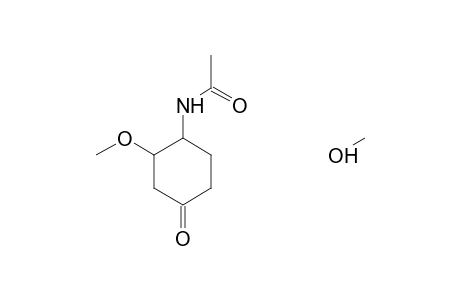 CYCLOHEXANONE, 4R-ACETAMIDO-2T,3C-DIMETHOXY-