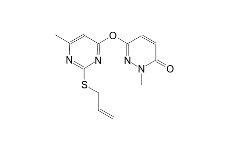 6-{[2-(allylsulfanyl)-6-methyl-4-pyrimidinyl]oxy}-2-methyl-3(2H)-pyridazinone