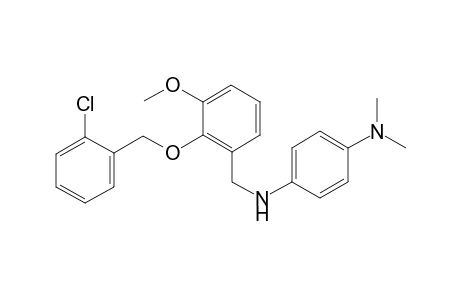 1-N-[[2-[(2-chlorophenyl)methoxy]-3-methoxyphenyl]methyl]-4-N,4-N-dimethylbenzene-1,4-diamine