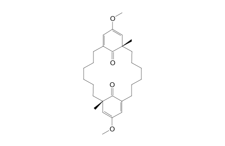 (1S,12S)-10,21-dimethoxy-1,12-dimethyltricyclo[17.3.1.1(8,12)]tetracosa-8,10,19,21-tetraene-23,24-dione