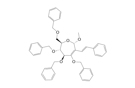 METHYL-2-DEOXY-2-C-(2-PHENYLETHENYL)-3,4,5,7-TETRA-O-BENZYL-ALPHA-D-ARABINO-HEPT-2-ENO-SEPTANOSIDE