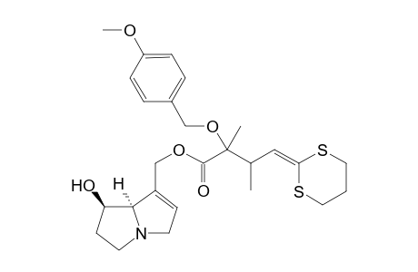 2,3-Dimethyl-4-(1,3-dithianylidene)-2-[(4-methoxybenzyl)oxy]butanoic acid retronecine ester
