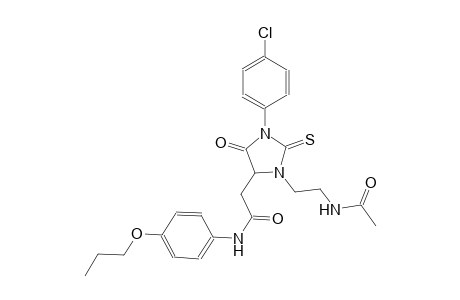 4-imidazolidineacetamide, 3-[2-(acetylamino)ethyl]-1-(4-chlorophenyl)-5-oxo-N-(4-propoxyphenyl)-2-thioxo-