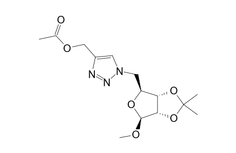 1-O-METHYL-2,3-O-ISOPROPYLIDENE-5-(4-METHYLACETATE-1-H-1,2,3-TRIAZOL-1-YL)-BETA-D-RIBOFURANOSE