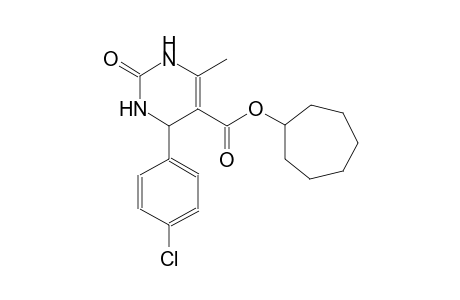 cycloheptyl 4-(4-chlorophenyl)-6-methyl-2-oxo-1,2,3,4-tetrahydro-5-pyrimidinecarboxylate
