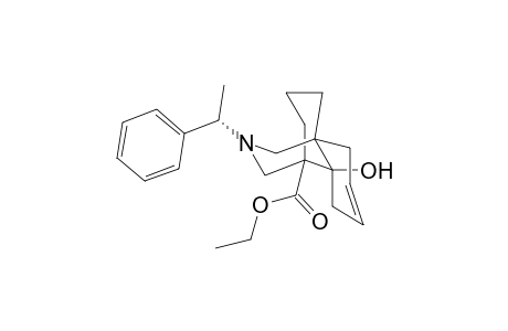 6-Hydroxy-9-((S)-1-phenyl-ethyl)-9-aza-tricyclo[5.3.3.0*1,6*]tridec-3-ene-7-carboxylic acid ethyl ester
