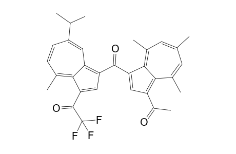 1-{3-[(3-Acetyl-4,6,8-trimethylazulen-1-yl)carbonyl]-5-isopropyl-8-methylazulen-1-yl}-2,2,2-trifluoroethanone
