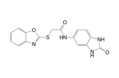 acetamide, 2-(2-benzoxazolylthio)-N-(2,3-dihydro-2-oxo-1H-benzimidazol-5-yl)-