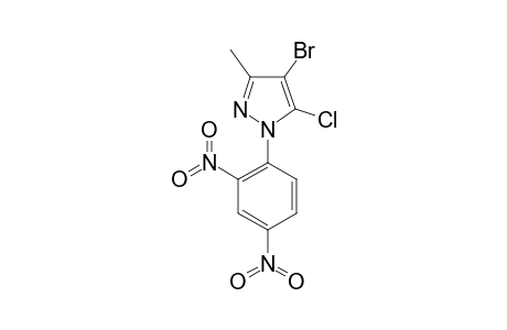 4-BROMO-5-CHLORO-1-(2',4'-DINITROPHENYL)-3-METHYL-PYRAZOLE