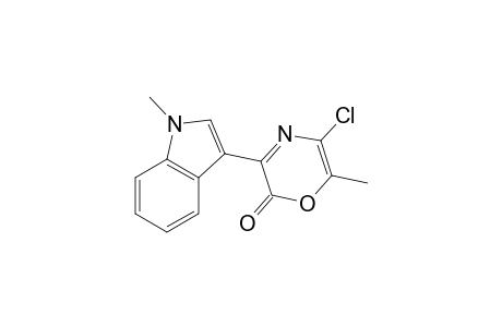 5-chloranyl-6-methyl-3-(1-methylindol-3-yl)-1,4-oxazin-2-one