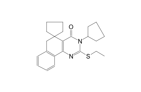 3-cyclopentyl-2-(ethylthio)-3H-spiro[benzo[h]quinazoline-5,1'-cyclopentan]-4(6H)-one