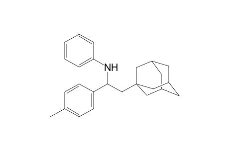 N-[2-(1-adamantyl)-1-(p-tolyl)ethyl]aniline