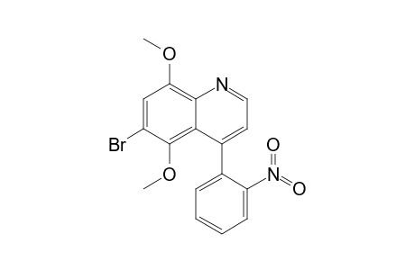 6-Bromo-5,8-dimethoxy-4-(2-nitrophenyl)quinoline