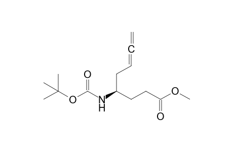 Methyl 4(R)-[(tert-Butyloxycarbonyl)amino]oct-6,7-dienoate