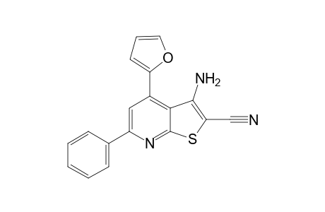 3-Amino-4-furan-2-yl-6-phenyl-thieno[2,3-b]pyridine-2-carbonitrile