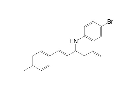 (E)-N-[1-(p-Methylphenylethenyl)buten-3-yl]-N-(p-bromophenyl)-amine