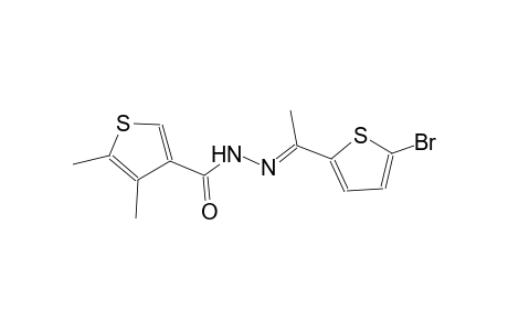 N'-[(E)-1-(5-bromo-2-thienyl)ethylidene]-4,5-dimethyl-3-thiophenecarbohydrazide