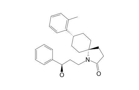 (5S,8S)-1-[(R)-3-Hydroxy-3-phenylpropyl]-8-(o-tolyl)-1-azaspiro[4.5]decan-2-one