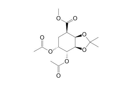 (3aR,4R,6R,7R,7aR)-6,7-Diacetoxy-2,2-dimethyl-hexahydro-benzo[1,3]dioxole-4-carboxylic acid methyl ester