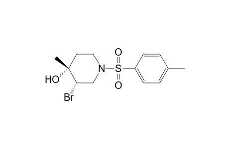 4-Piperidinol, 3-bromo-4-methyl-1-[(4-methylphenyl)sulfonyl]-, cis-