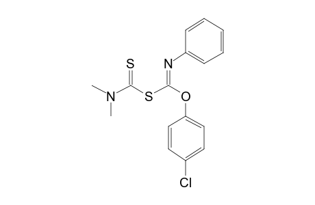 (p-Chlorophenoxy)(phenylimino)methyl N,N-dimethyldithiocarbamate