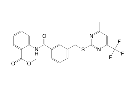 methyl 2-{[3-({[4-methyl-6-(trifluoromethyl)-2-pyrimidinyl]sulfanyl}methyl)benzoyl]amino}benzoate