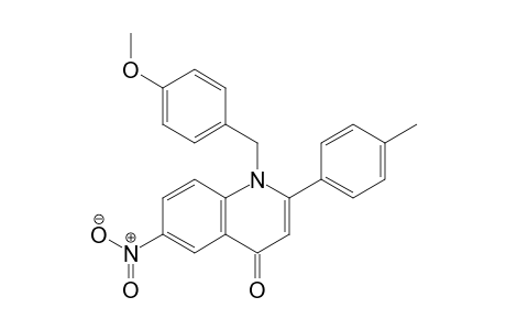 1-(4-Methoxybenzyl)-6-nitro-2-p-tolylquinolin-4(1H)-one