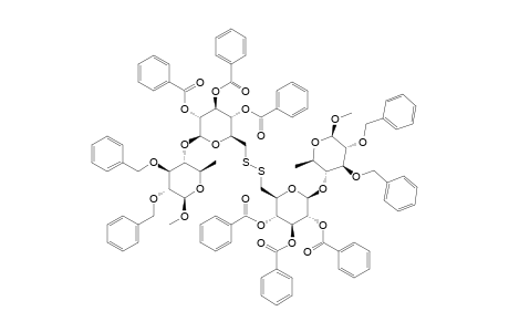 DIMETHYL-4,4'-O-[6,6'-DITHIOBIS-(2,3,4-TRI-O-BENZOYL-6-DEOXY-BETA-D-GLUCOSYL)]-BIS-(2,3-DI-O-BENZYL-6-DEOXY-BETA-D-GLUCOSIDE)