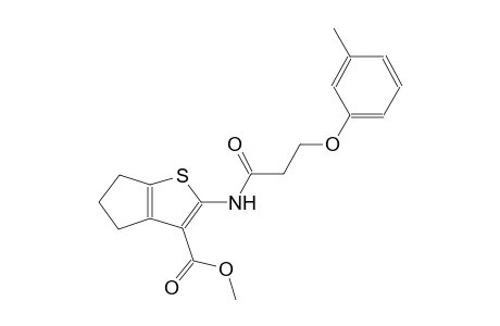 methyl 2-{[3-(3-methylphenoxy)propanoyl]amino}-5,6-dihydro-4H-cyclopenta[b]thiophene-3-carboxylate