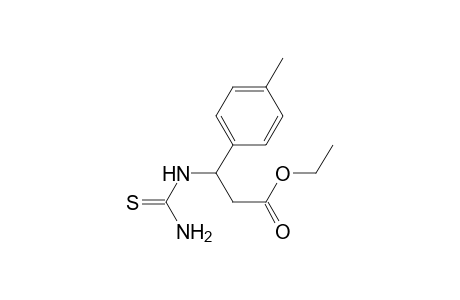 3-Thioureido-3-p-tolyl-propionic acid ethyl ester